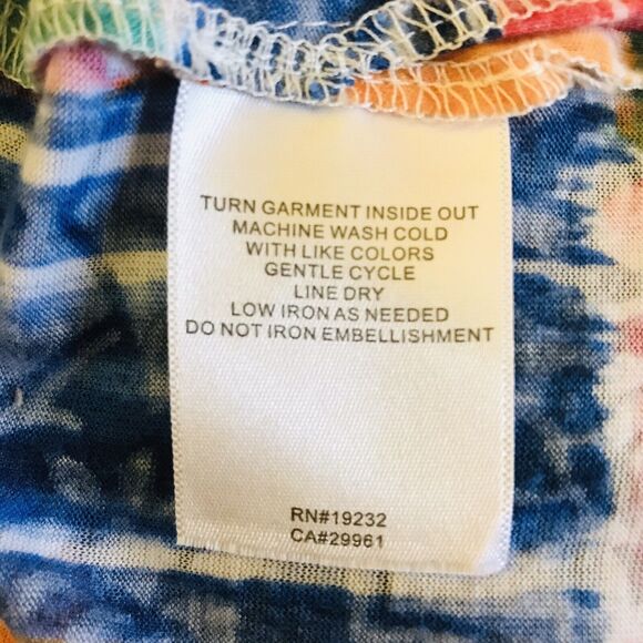 Alfred Dunner Women's PL Multicolor Knit Short Sleeve Poly Blend Pullover Top - Picture 7 of 7